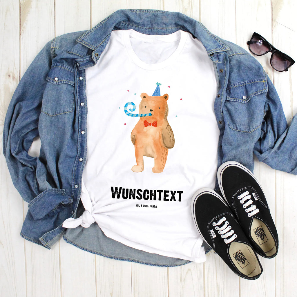 Rozmiar L Personalizowana koszulka Niedźwiedź urodziny Wunschtext, Männer, T-Shirt Personalisiert, Frauen, Bedrucken, T-Shirt mit Namen, T-Shirt mit Aufruck, Teddybär, Teddy, Bär, Alles Gute, Happy Birthday, Geburtstag, Glückwunsch
