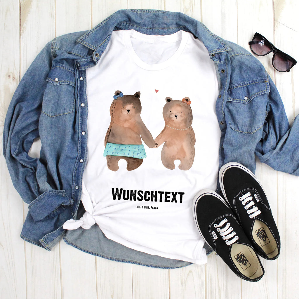 Personalisiertes T-Shirt Bär Freundin Wunschtext, T-Shirt Personalisiert, T-Shirt mit Namen, T-Shirt mit Aufruck, Bedrucken, Teddybär, Teddy, Bär, Bär Freundin Beste Freund Liebe Liebesbeweis Verliebt Kumpel Kumpeliene