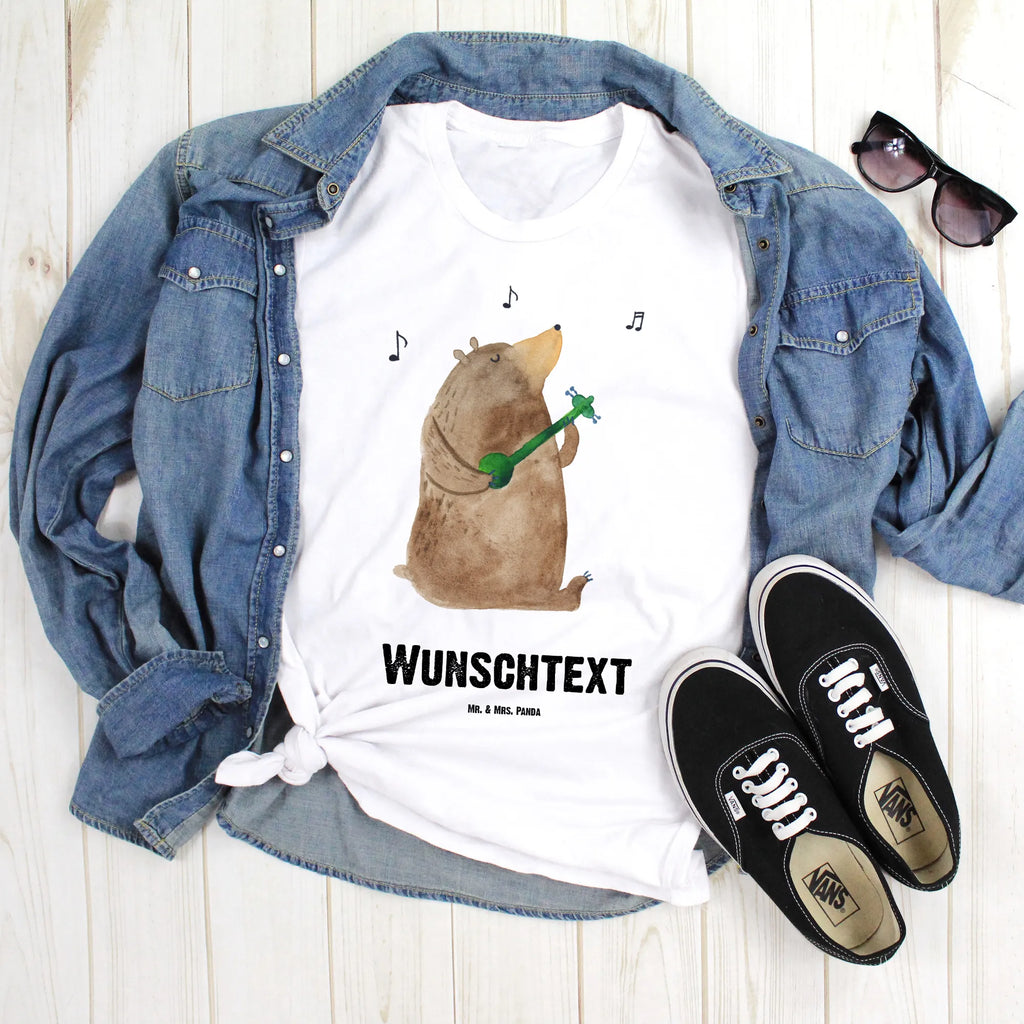 Personalised T-Shirt bear guitar T-Shirt mit Namen, T-Shirt mit Aufruck, Bedrucken, Wunschtext, T-Shirt Personalisiert, Teddybär, Teddy, Bär