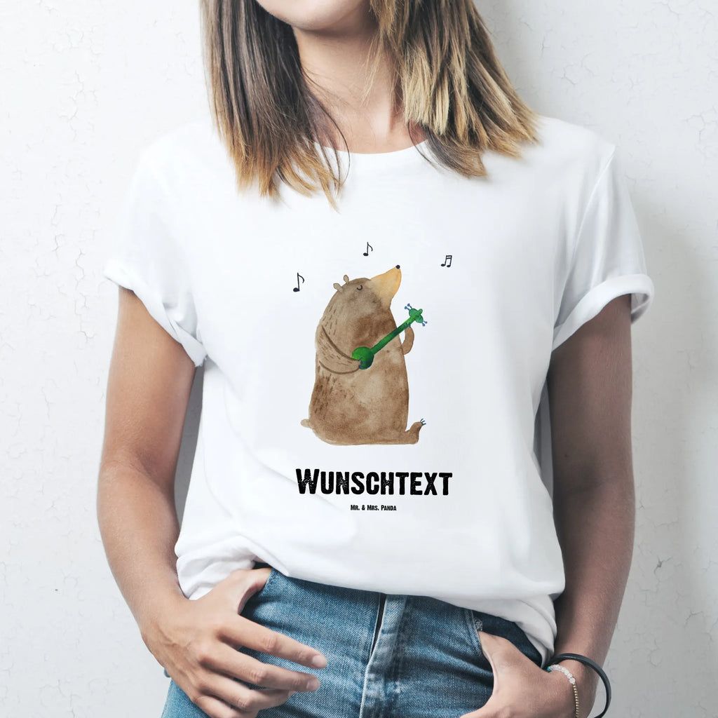 Personalised T-Shirt bear guitar T-Shirt mit Namen, T-Shirt mit Aufruck, Bedrucken, Wunschtext, T-Shirt Personalisiert, Teddybär, Teddy, Bär