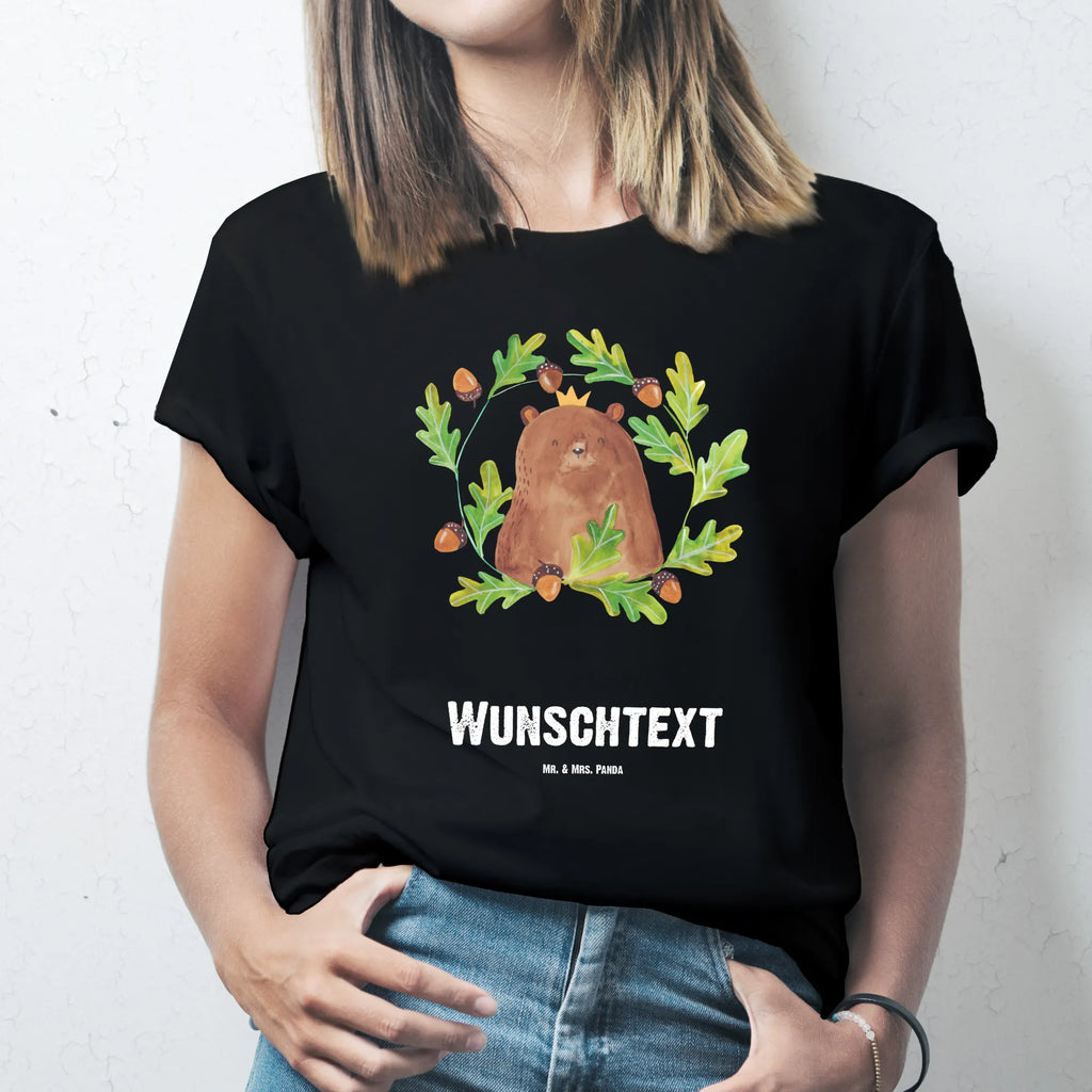 Rozmiar L Personalizowana koszulka Niedźwiedź król Wunschtext, T-Shirt Personalisiert, T-Shirt mit Aufruck, Bedrucken, T-Shirt mit Namen, Teddybär, Teddy, Bär, Papa, Dad, Bester Papa, Papi, Vater, Daddy, Weltbester Papa, Bester Vater, Papa Bär, Vatertag