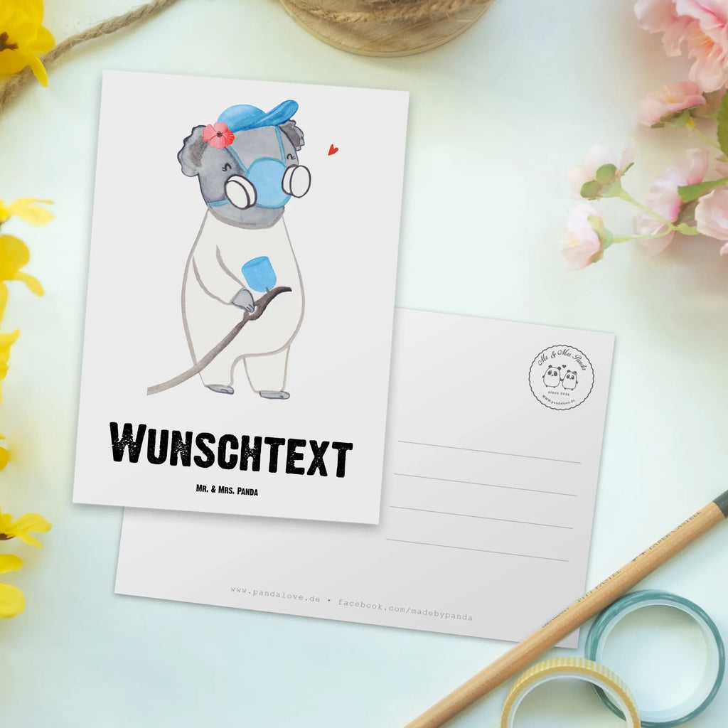 Personalisierte Postkarte Lackiererin mit Herz Karte mit Namen, Ansichtskarte mit Wunschtext, Postkarte mit Wunschtext, Ansichtskarte mit Namen, Postkarte mit Namen, Einladung mit Wunschtext, Einladung mit Namen, Postkarte Bedrucken, Geschenkkarte mit Namen, Geschenkkarte mit Wunschtext, Postkarte Personalisierbar, Karte mit Wunschtext, Grußkarte mit Namen, Grußkarte mit Wunschtext, Geschenk, Schenken, Jubiläum, Danke, Dankeschön, Beruf, Ausbildung, Abschied, Rente, Kollege, Kollegin, Arbeitskollege, Mitarbeiter, Firma, Gesellenprüfung, Werkstatt Lackiererin, Lackiererin, Lackierermeisterin