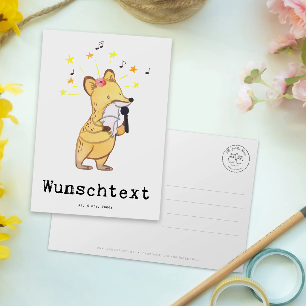 Personalizowana kartka pocztowa śpiewaczka operowa serce Zawód, Wykształcenie, Jubileusz, Pożegnanie, Emerytura, Kolega, Koleżanka, Prezent, Dawać, Pracownik, Współpracownik, Firma, Dziękuję, Dziękuję bardzo