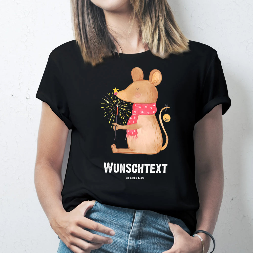 Rozmiar L Personalizowana koszulka mysz Boże Narodzenie T-Shirt mit Namen, T-Shirt mit Aufruck, T-Shirt Personalisiert, Wunschtext, Bedrucken, Nikolaus, Weihnachtsdeko, Winter, Heiligabend, Advent, Wintermotiv, Weihnachten, Weihnachtswunder, Weihnachtsmotiv, Weihnachtsgruß, Mäuschen, Maus, Frohe Weihnachten