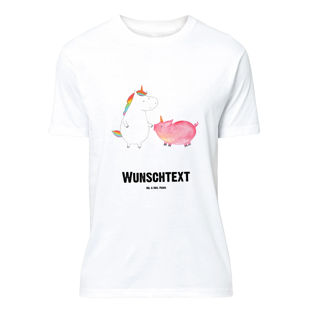 Rozmiar L Personalizowana koszulka jednorożec świnia T-Shirt mit Namen, T-Shirt Personalisiert, Bedrucken, Wunschtext, T-Shirt mit Aufruck, Einhorn Deko, Unicorn, Einhorn, Einhörner, Schwein, Freundin, Schweinhorn, Freundschaft, Schweinchen
