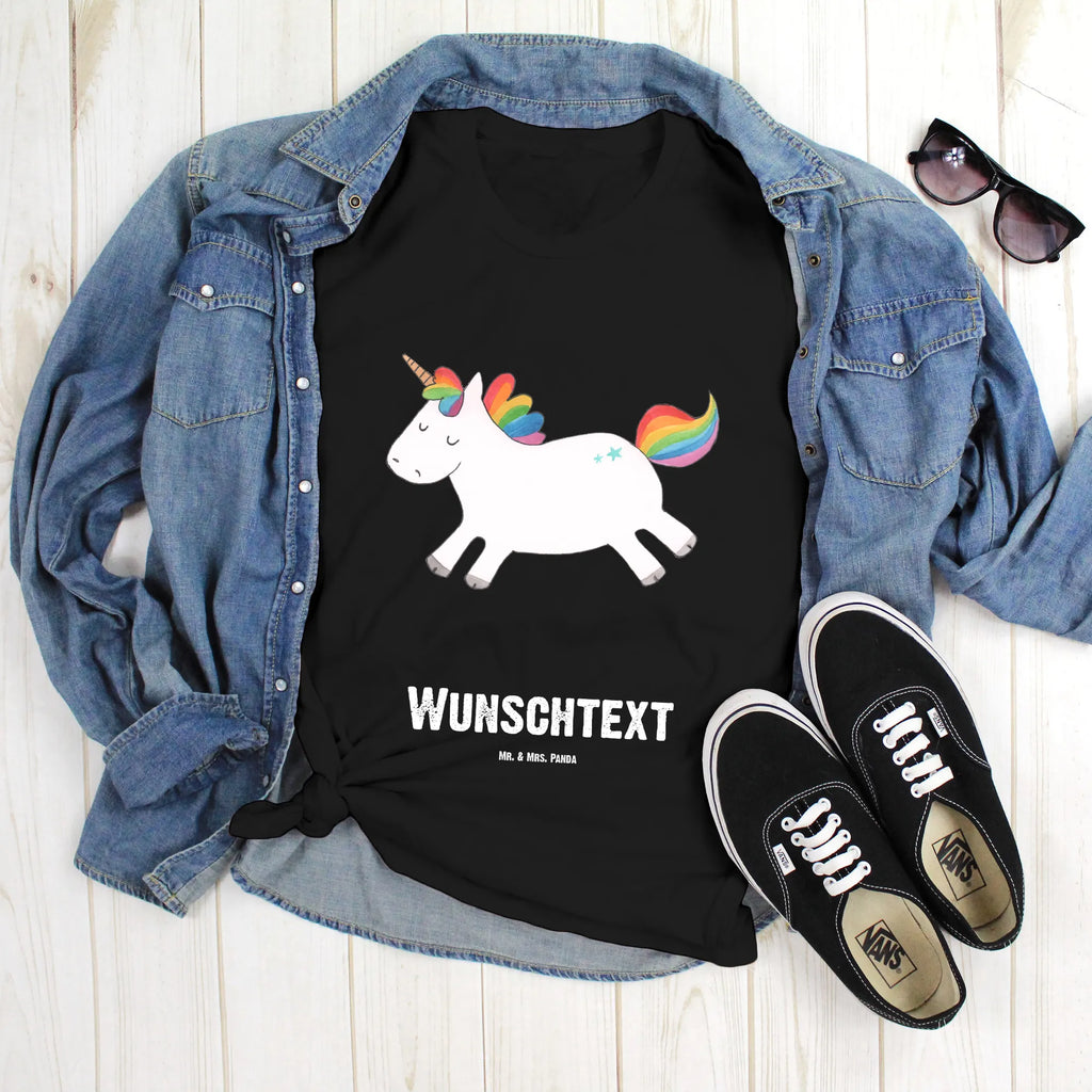 Personalised T-Shirt unicorn happy T-Shirt mit Namen, Bedrucken, T-Shirt mit Aufruck, T-Shirt Personalisiert, Wunschtext, Einhorn Deko, Unicorn, Einhorn, Einhörner, Spannend, glücklich, Lebensfreude, Witzig, Fröhlich, Freude, Lächeln, Lachen, Spaß