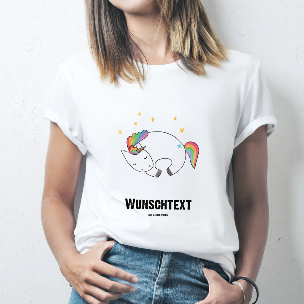 Rozmiar L Personalizowana koszulka Jednorożec noc T-Shirt mit Aufruck, Wunschtext, T-Shirt mit Namen, T-Shirt Personalisiert, Bedrucken, Einhorn Deko, Unicorn, Einhorn, Einhörner, Träume, Realität, Traum, Geschenk, Freundin, Menschen, Ruhe