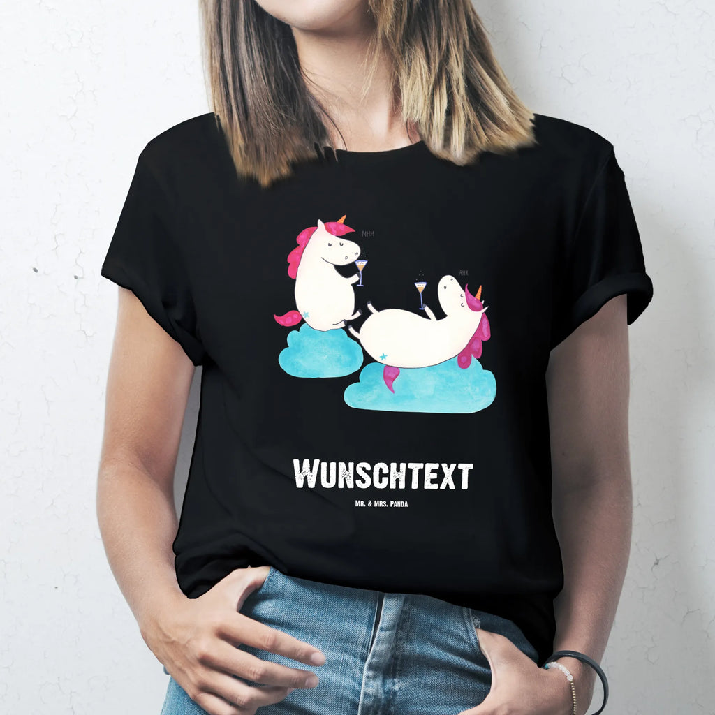 Personalised T-Shirt unicorn sparkling wine Männer, T-Shirt mit Namen, T-Shirt mit Aufruck, Bedrucken, T-Shirt Personalisiert, Frauen, Wunschtext, Einhorn, Einhörner, Einhorn Deko, Unicorn, Beste, Sekt, Mädelsabend, Freundinnen, BFF, Party, Freundin, Anstoßen, Spaß, Korken