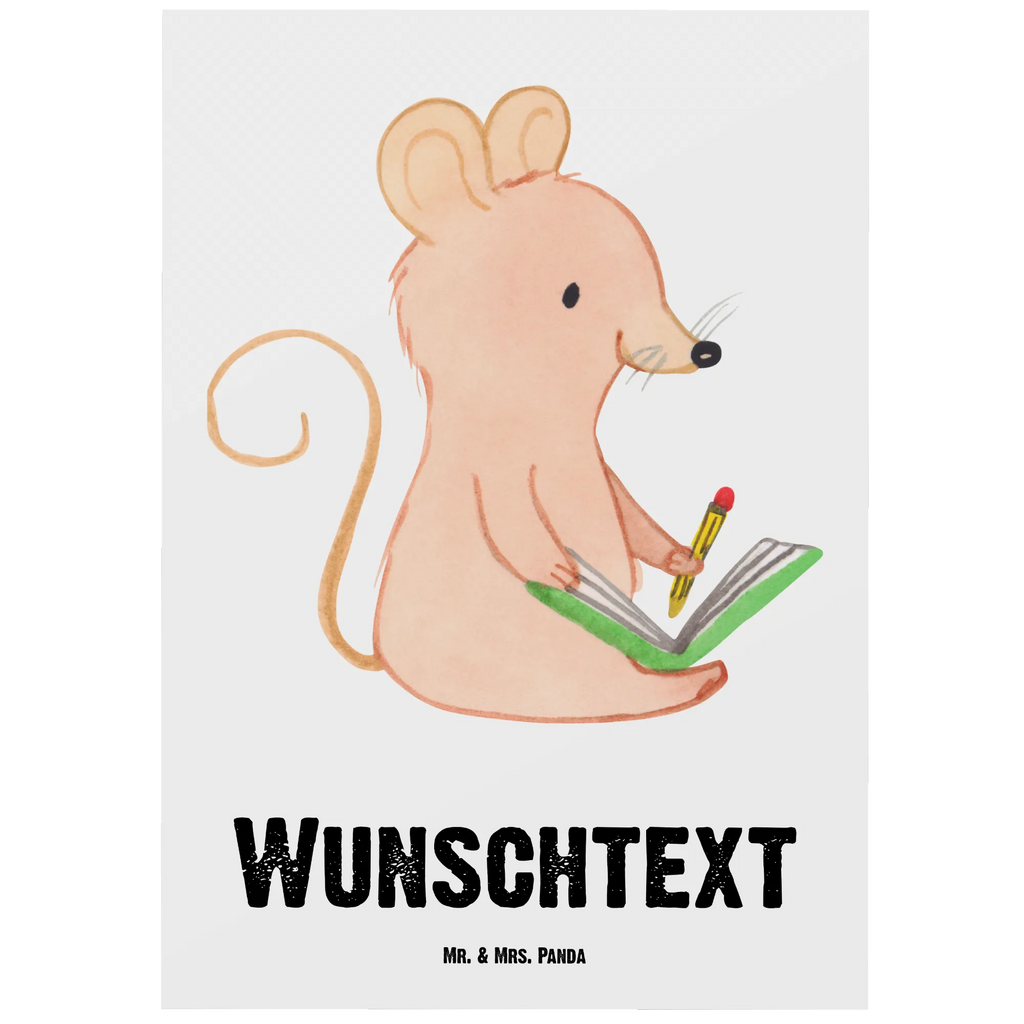 Personalised postcard Mouse Creative writing Gift, sport, hobby, giving, thank you, award, profit, athlete, Creative writing, creative writing, writing literature