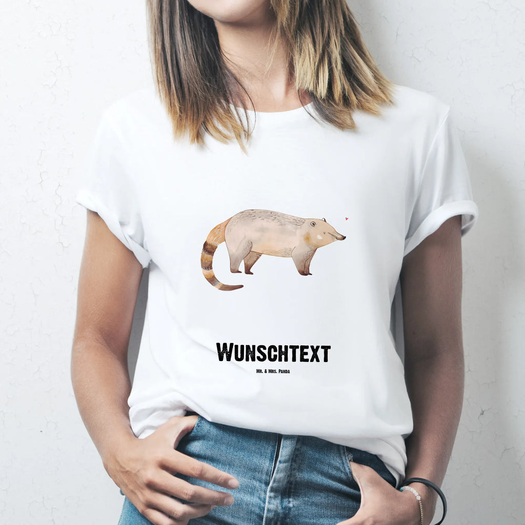 Personalised T-Shirt Coati T-Shirt mit Namen, T-Shirt mit Aufruck, Bedrucken, T-Shirt Personalisiert, Wunschtext, Lustige Sprüche, Gute Laune, Tiere, Tiermotive, Nasenbär, Bär, Rüsselbär, Nasenbären