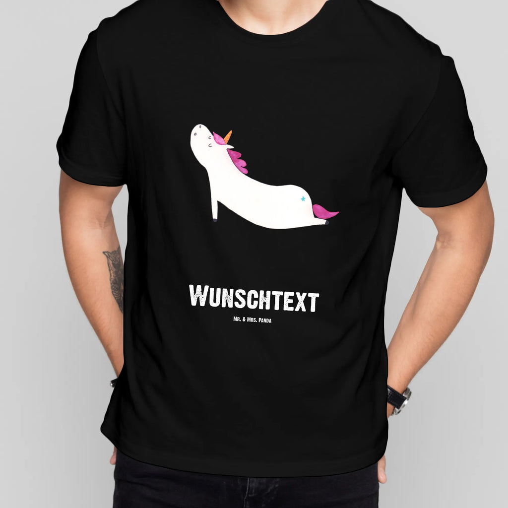 Rozmiar L Personalizowana koszulka jednorożec joga T-Shirt mit Aufruck, T-Shirt mit Namen, Bedrucken, T-Shirt Personalisiert, Wunschtext, Einhorn Deko, Unicorn, Einhorn, Einhörner, Lustig, Witzig, Joga, Süß, Sport, Yogamatte, Achtsamkeit, Namaste, Yoga, Entspannung