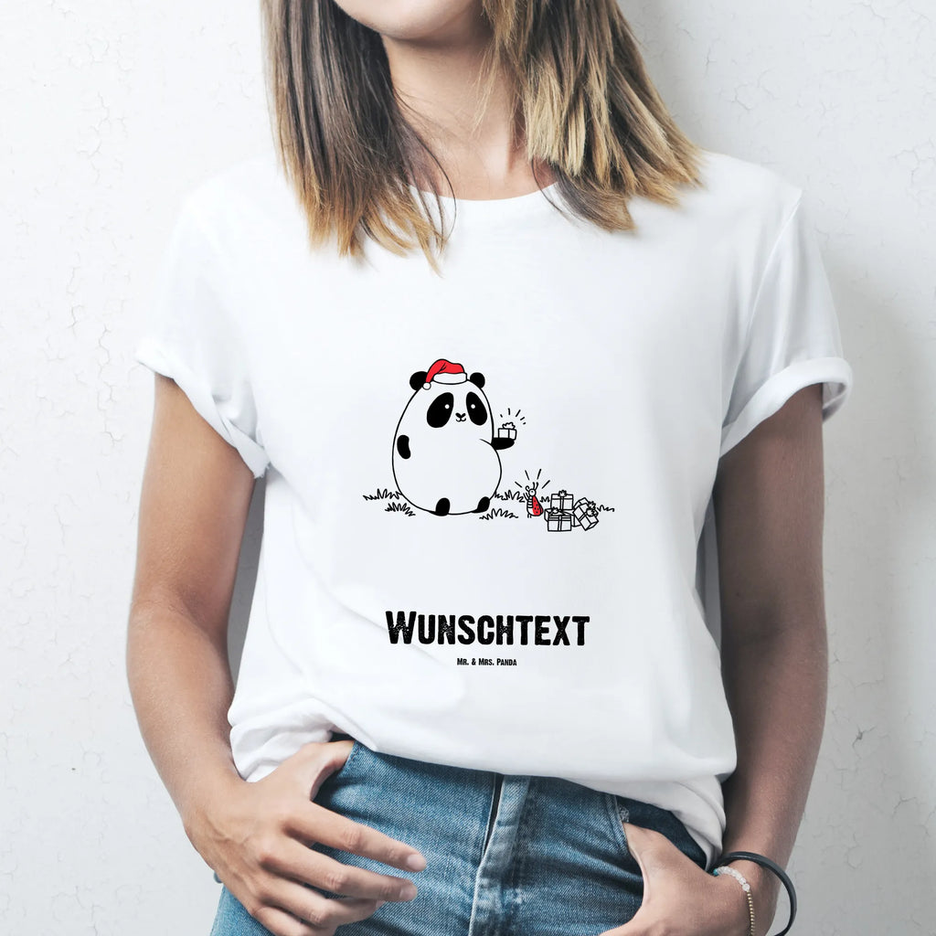 Rozmiar L Personalizowana koszulka Panda Prezent świąteczny T-Shirt mit Aufruck, T-Shirt mit Namen, T-Shirt Personalisiert