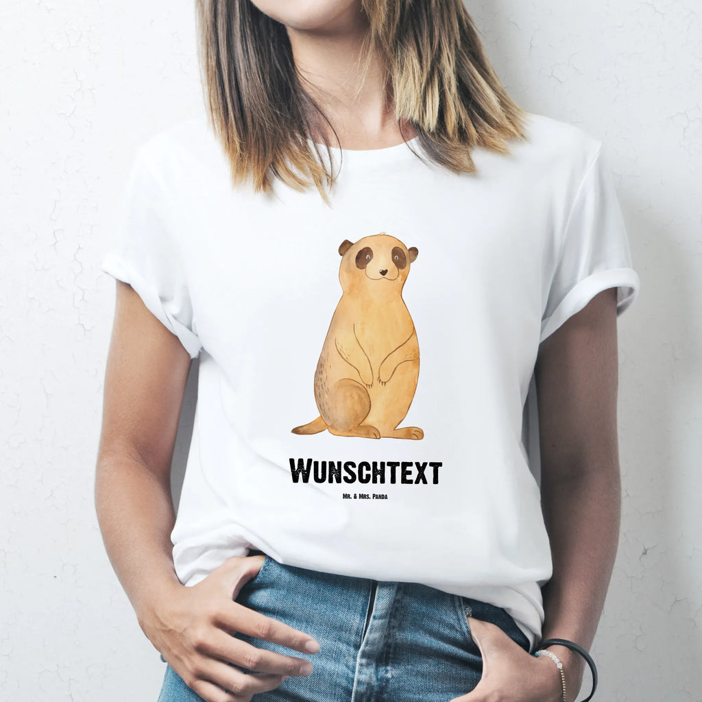 Rozmiar L Personalizowana koszulka Surikatka T-Shirt Personalisiert, T-Shirt mit Aufruck, Bedrucken, T-Shirt mit Namen, Wunschtext, Wildtiere, Afrika, Weltreise, Erdmännchen, Roadtrip, Reisen, Spruch, Traveling, Afrikareise