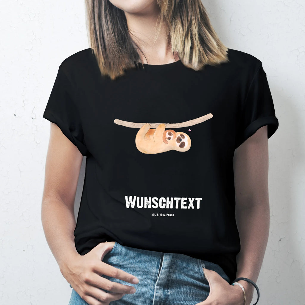 Rozmiar L Personalizowana koszulka leniwiec Dziecko T-Shirt Personalisiert, T-Shirt mit Aufruck, Bedrucken, Wunschtext, T-Shirt mit Namen, Faultier Deko, Faultier Geschenk, Faultier, Spaß, Liebe, Baby, Mama, Niedlichkeit, Kinder, Kind, Faulheit, Mutter, Geburt