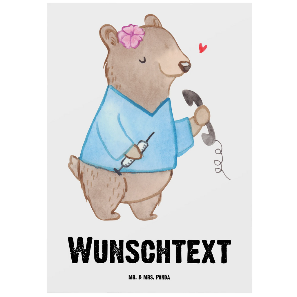 Personalised postcard medical assistant Heart gift, gift idea, best, farewell gift, passing exam, anniversary, retirement, promotion, job start, sayings, funny, profession