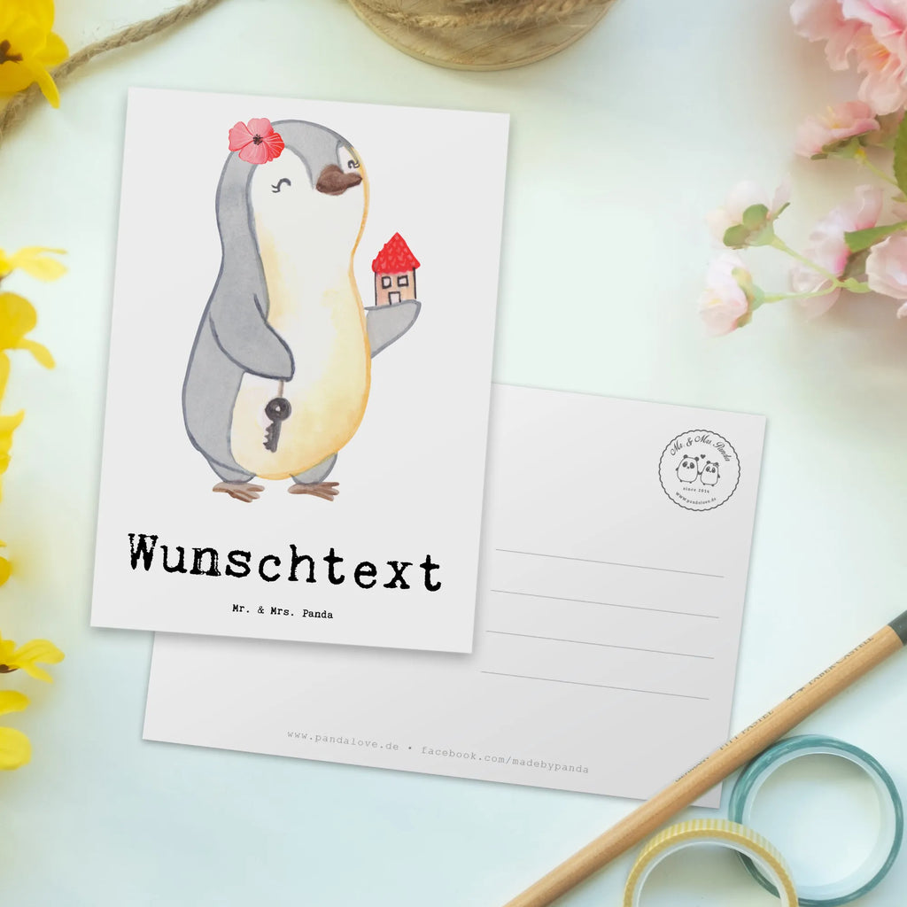 Personalisierte Postkarte Immobilienmaklerin mit Herz Karte mit Namen, Geschenkkarte mit Wunschtext, Postkarte Personalisierbar, Einladung mit Wunschtext, Postkarte mit Wunschtext, Ansichtskarte mit Wunschtext, Karte mit Wunschtext, Ansichtskarte mit Namen, Postkarte Bedrucken, Geschenkkarte mit Namen, Grußkarte mit Namen, Grußkarte mit Wunschtext, Einladung mit Namen, Postkarte mit Namen, Geschenk, Schenken, Jubiläum, Danke, Dankeschön, Beruf, Ausbildung, Abschied, Rente, Kollege, Kollegin, Arbeitskollege, Mitarbeiter, Firma, Immobilienbüro, Immobilienkauffrau, Immobilienhändlerin, Immobilienmaklerin