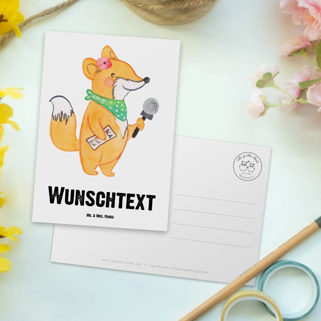 Personalisierte Postkarte Journalistin mit Herz Postkarte mit Wunschtext, Grußkarte mit Namen, Postkarte bedrucken, Postkarte personalisierbar, Einladung mit Namen, Ansichtskarte mit Wunschtext, Grußkarte mit Wunschtext, Geschenkkarte mit Wunschtext, Geschenkkarte mit Namen, Karte mit Wunschtext, Postkarte mit Namen, Einladung mit Wunschtext, Ansichtskarte mit Namen, Karte mit Namen, Beruf, Ausbildung, Jubiläum, Abschied, Rente, Kollege, Kollegin, Geschenk, Schenken, Arbeitskollege, Mitarbeiter, Firma, Danke, Dankeschön, Reporterin, Journalistin, Studium, Pressebüro, Redakteurin