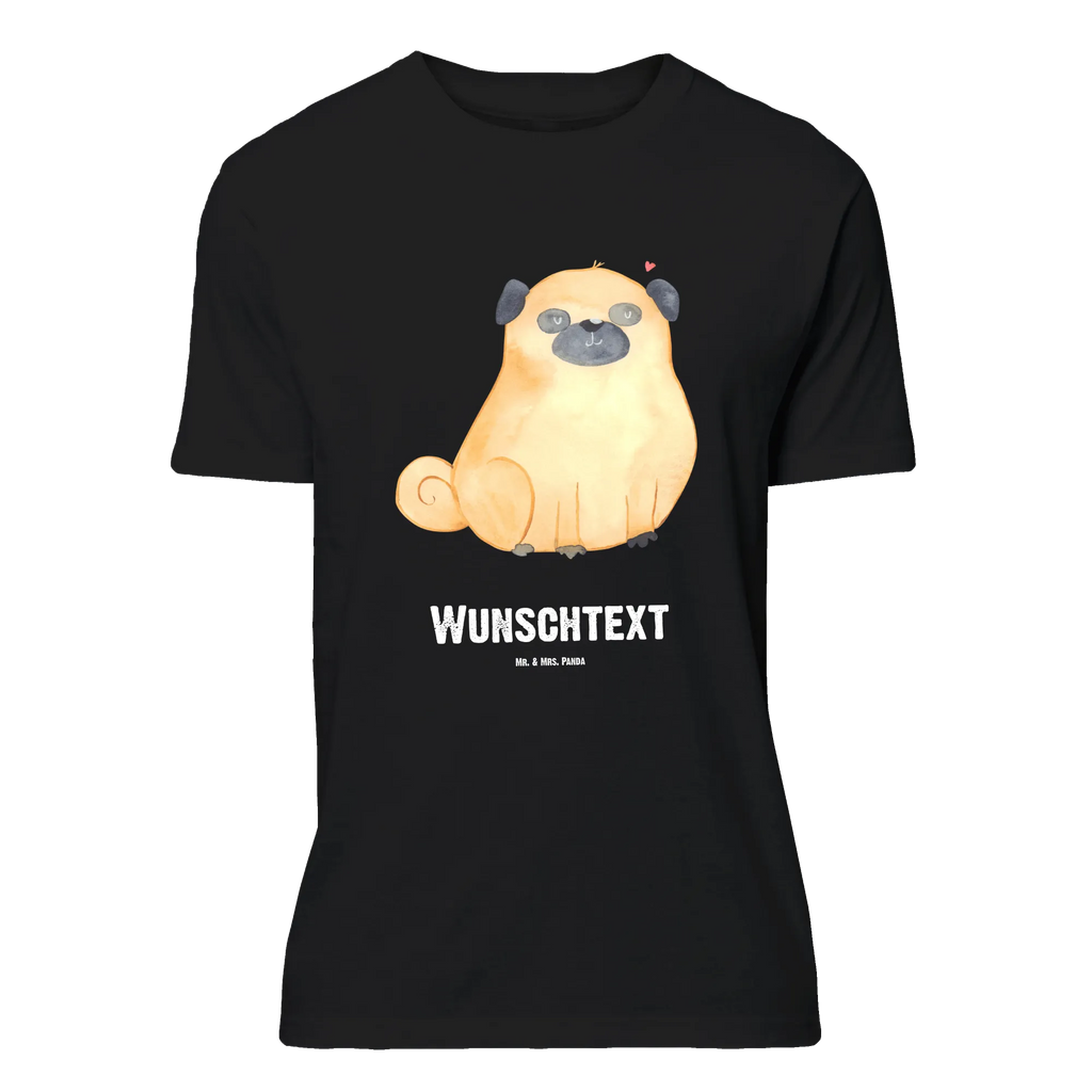 Rozmiar L Personalizowana koszulka Mops Bedrucken, T-Shirt mit Namen, T-Shirt Personalisiert, Wunschtext, T-Shirt mit Aufruck, Hundemotiv, Hund, Haustier, Tierliebhaber, Sprüche, Hunderasse, Hundebesitzer, Mops, Hundeliebe, Liebe
