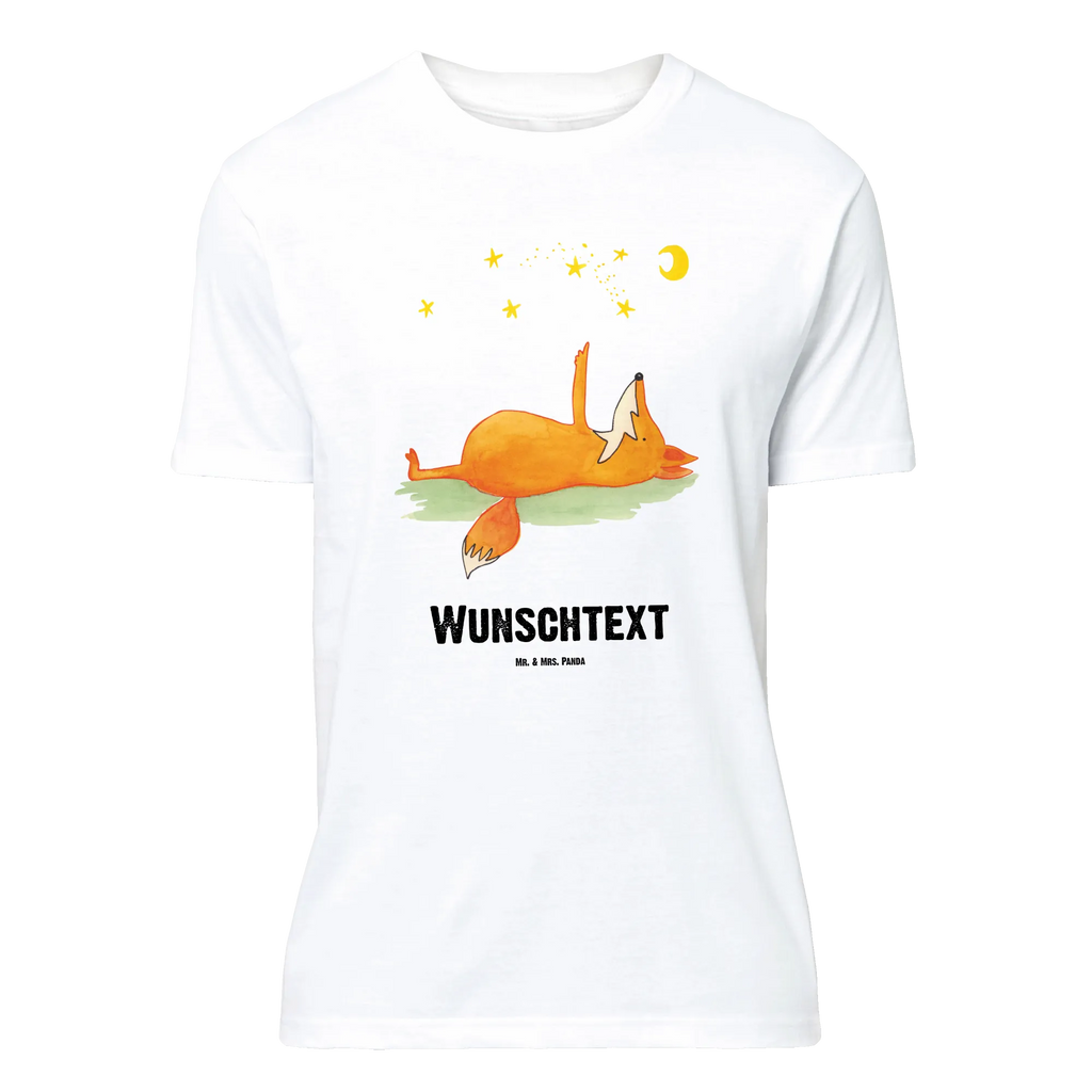 Personalised T-Shirt Fox Stars Bedrucken, T-Shirt mit Aufruck, T-Shirt Personalisiert, T-Shirt mit Namen, Wunschtext, Fuchs, Füchse, Tröstende Worte, Spruch Positiv, Spruch schön, Always Look On The Bright Side Of Life, Romantik