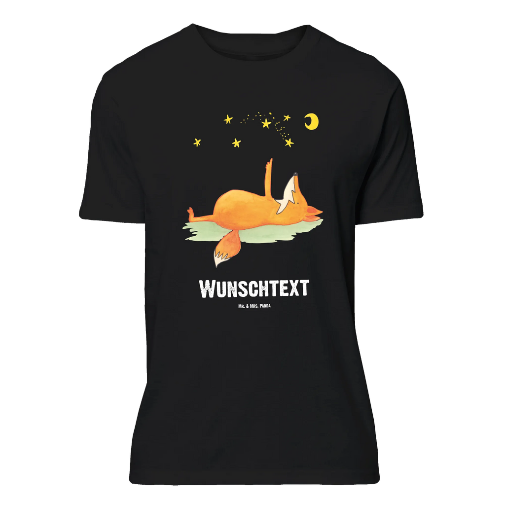 Personalised T-Shirt Fox Stars Bedrucken, T-Shirt mit Aufruck, T-Shirt Personalisiert, T-Shirt mit Namen, Wunschtext, Fuchs, Füchse, Tröstende Worte, Spruch Positiv, Spruch schön, Always Look On The Bright Side Of Life, Romantik