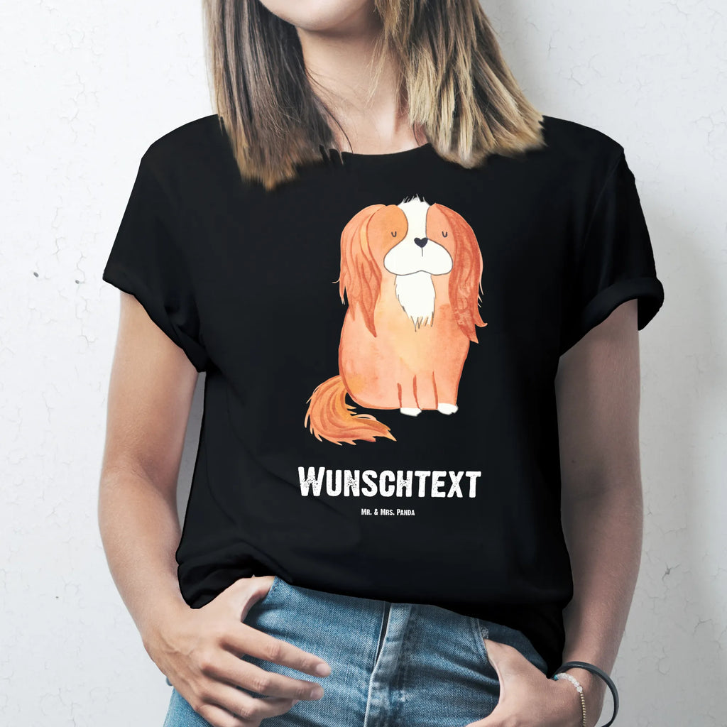 Rozmiar L Personalizowana koszulka pies Cavalier King Charles Spaniel T-Shirt mit Aufruck, T-Shirt Personalisiert, T-Shirt mit Namen, Wunschtext, Bedrucken, Hundemotiv, Hund, Haustier, Tierliebhaber, Sprüche, Hunderasse, Hundebesitzer, Schönster Hund, Spaniel, Cockerspaniel, Cavalier King Charles Spaniel, Spruch