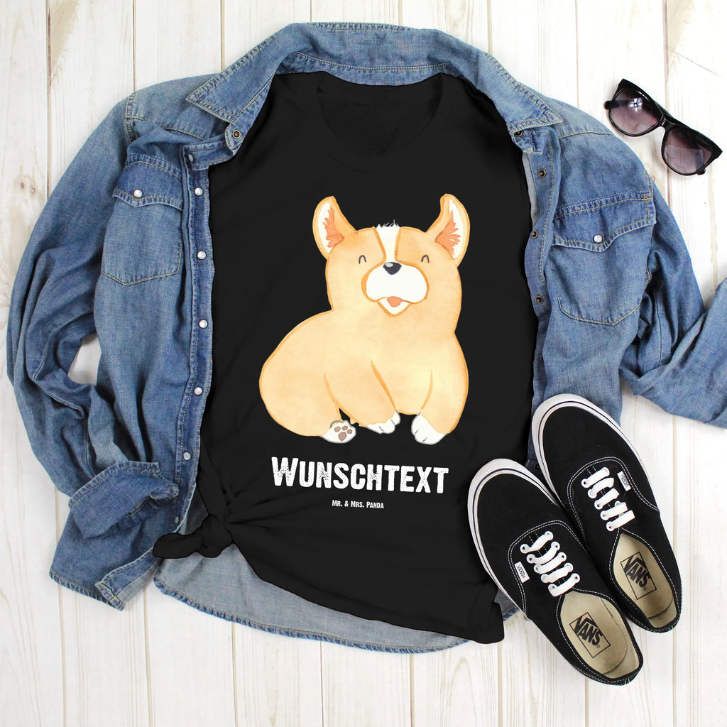 Rozmiar L Personalizowana koszulka Corgi T-Shirt mit Namen, Bedrucken, T-Shirt Personalisiert, T-Shirt mit Aufruck, Männer, Frauen, Wunschtext, Hundemotiv, Hund, Haustier, Tierliebhaber, Sprüche, Hunderasse, Hundebesitzer, Motivation, britisch, Spruch, Hundespruch, Lebensfreude, Corgie, Welsh Corgie Pembroke