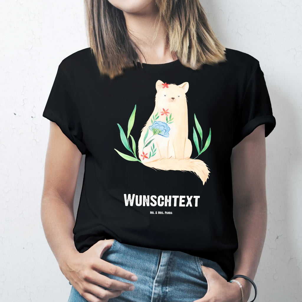 Personalisiertes T-Shirt Katze Blumen Wunschtext, T-Shirt Personalisiert, T-Shirt mit Aufruck, T-Shirt mit Namen, Bedrucken, Katzenmotiv, Katzenfan, Katzendeko, Katzenfreund, Katze, Katzenliebhaber, Katzenprodukte, Katzenartikel, Katzenaccessoires, Katzensouvenirs, Katzenliebhaberprodukte, Katzenmotive, Selbstliebe, Selfcare, Mutausbruch, Motivation