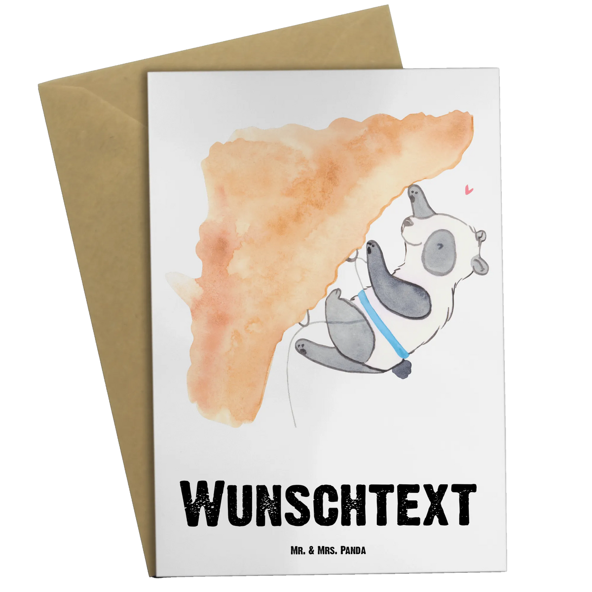 Personalisierte Grußkarte Panda Klettern Grußkarten Personalisiert, Personalisierte Grußkarte, Personalisierte Klappkarte, individuelle grußkarte, Personalisierte Karte, Grußkarte personalisierbar, grußkarte personalisiert, Geschenk, Schenken, Sport, Sportart, Hobby, Danke, Dankeschön, Auszeichnung, Gewinn, Sportler, Klettern, Klettersport, Kletterhalle, Bouldern