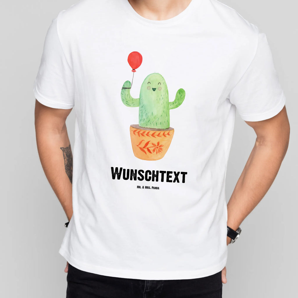 Rozmiar L Personalizowana koszulka Kaktus balon Bedrucken, T-Shirt Personalisiert, Wunschtext, T-Shirt mit Aufruck, T-Shirt mit Namen, Kaktus, Kakteen, Neustart, Stress, Büroalltag, Prüfung, Freundin, Ausbildung, Freude, Büro, Luftballon, Freund
