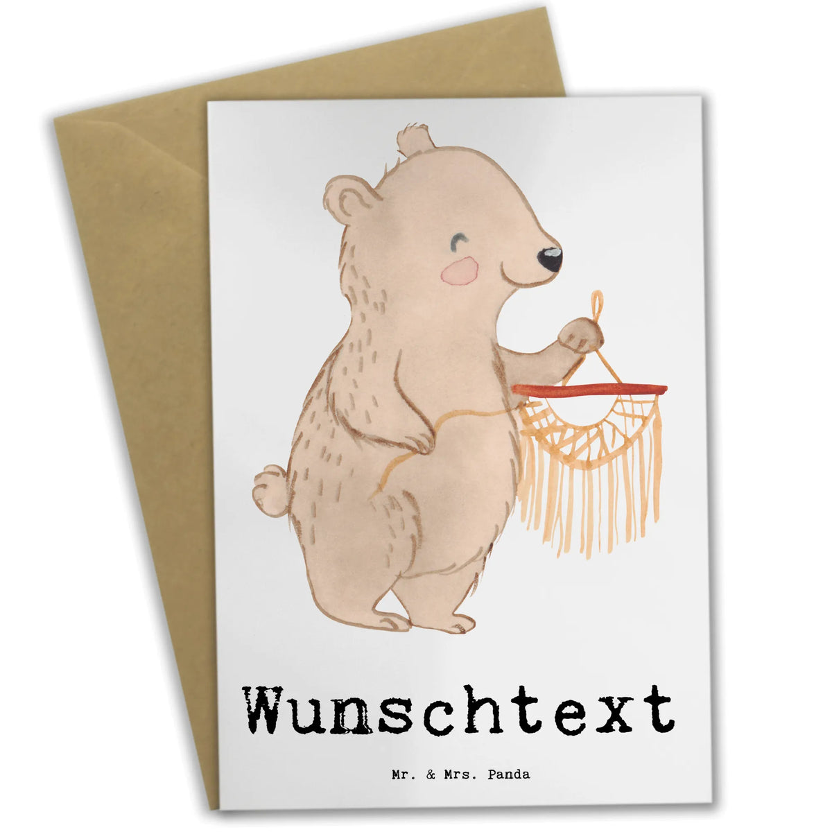 Personalisierte Grußkarte Bär Makramee grußkarte personalisiert, individuelle grußkarte, Grußkarte personalisierbar, Personalisierte Grußkarte, Personalisierte Karte, Personalisierte Klappkarte, Grußkarten Personalisiert, Geschenk, Schenken, Sport, Sportart, Hobby, Danke, Dankeschön, Auszeichnung, Gewinn, Sportler, Makramee, Basteln, Basteln mit Makramee