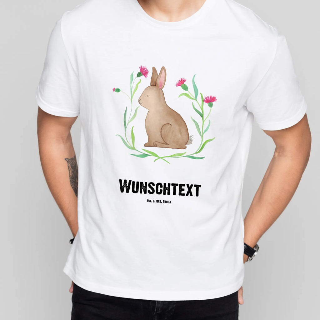 Rozmiar L Personalizowana koszulka zając siedzenie T-Shirt Personalisiert, Bedrucken, Wunschtext, T-Shirt mit Namen, T-Shirt mit Aufruck, Osternest, Ostern Geschenk, Osterdeko, Ostergeschenke Kinder, Ostergeschenke, Ostern Kinder, Osterhase, Geschenke zu Ostern, Ostern, Hase, Osterblume, Liebe, Kaninchen, Frohe Ostern, Grüße, Ostergrüße