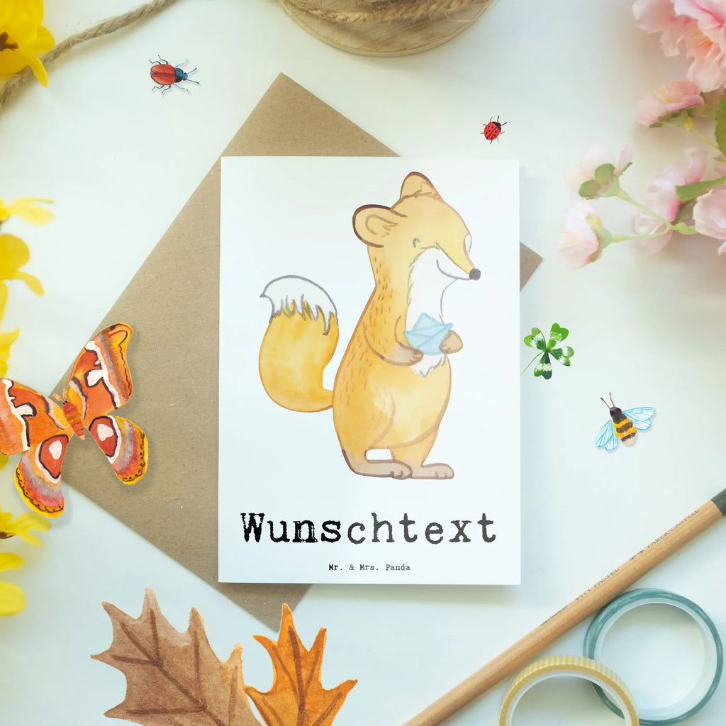 Personalised greetings card Fox origami Gift, sport, hobby, giving, thank you, award, profit, athlete, Origami Paper Folding Crafts Japanese Folding Art DIY