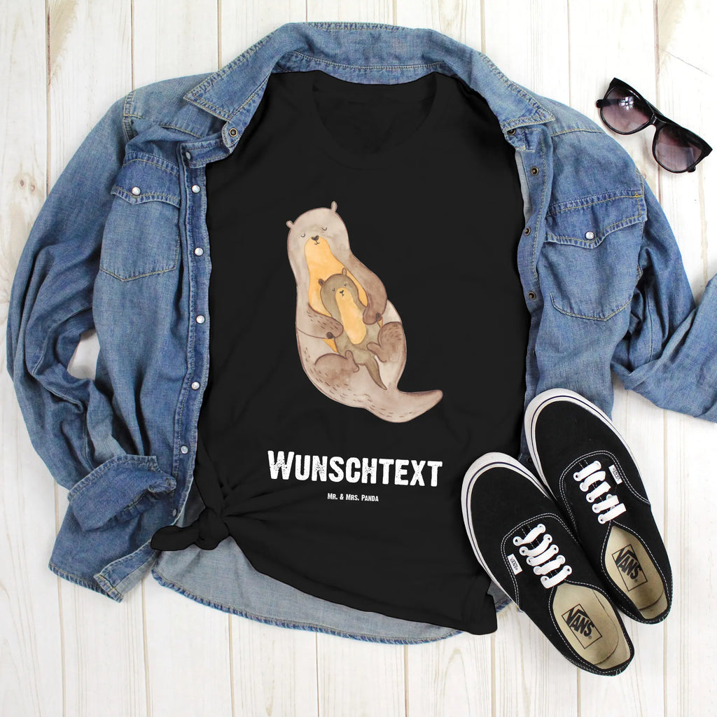 Rozmiar L Personalizowana koszulka wydra dziecko T-Shirt mit Aufruck, T-Shirt mit Namen, Wunschtext, Bedrucken, T-Shirt Personalisiert, Fischotter, Seeotter, Otter, Otter Seeotter See Otter