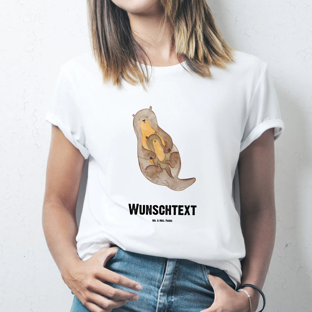 Rozmiar L Personalizowana koszulka wydra dziecko T-Shirt mit Aufruck, T-Shirt mit Namen, Wunschtext, Bedrucken, T-Shirt Personalisiert, Fischotter, Seeotter, Otter, Otter Seeotter See Otter