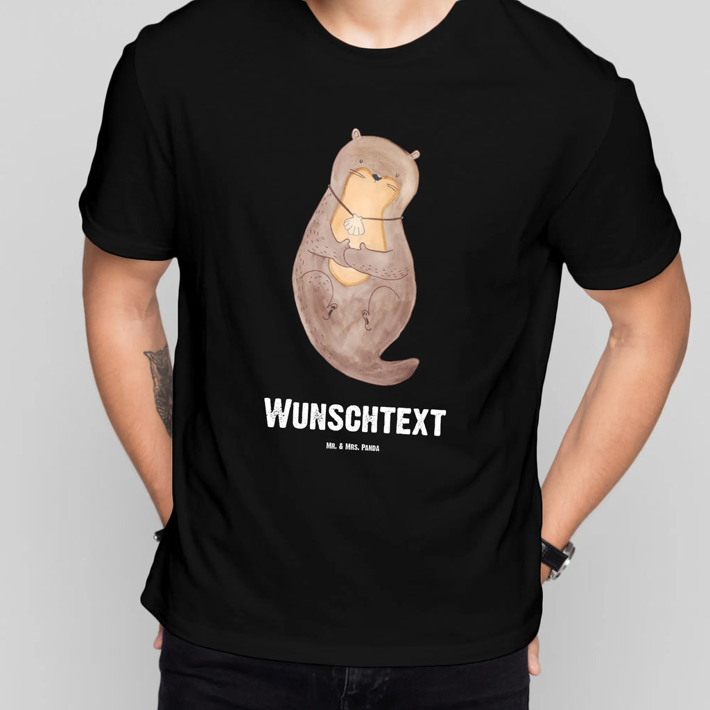 Personalised T-Shirt otter shell Frauen, Wunschtext, Bedrucken, T-Shirt mit Aufruck, T-Shirt mit Namen, Männer, T-Shirt Personalisiert, Otter, Fischotter, Seeotter, Tagträumen, träumen, Motivation, Büro, Otterliebe, grübeln