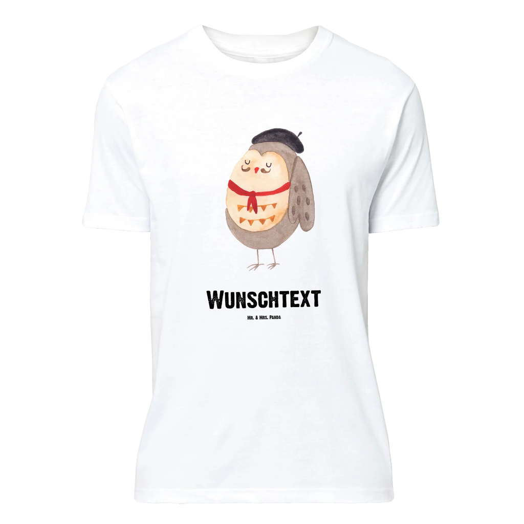 Personalisiertes T-Shirt Eule Französisch T-Shirt Personalisiert, Wunschtext, T-Shirt mit Aufruck, T-Shirt mit Namen, Bedrucken, Eule, Owl, La Vie Est Belle, Hibou, Spruch Französisch, Frankreich, Spruch schön, Eulen, Eule Deko, Das Leben Ist schön