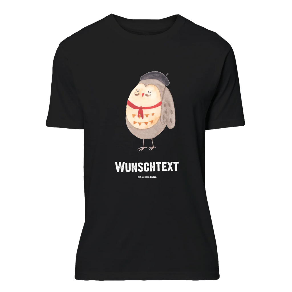 Personalisiertes T-Shirt Eule Französisch T-Shirt Personalisiert, Wunschtext, T-Shirt mit Aufruck, T-Shirt mit Namen, Bedrucken, Eule, Owl, La Vie Est Belle, Hibou, Spruch Französisch, Frankreich, Spruch schön, Eulen, Eule Deko, Das Leben Ist schön