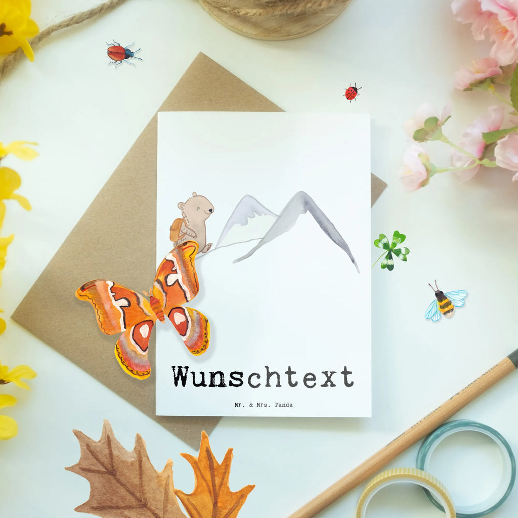 Spersonalizowana kartka z życzeniami niedźwiedź Wspinaczka Prezent, Sport, Dyscyplina sportowa, Hobby, Darować, Dziękuję, Dzięki, Wyróżnienie, Wygrana, Sportowiec