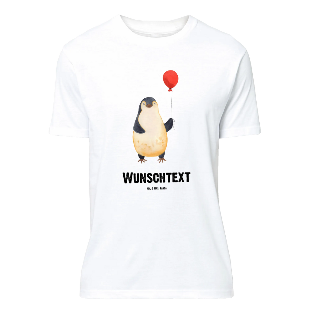Rozmiar L Personalizowana koszulka pingwin balon Wunschtext, Bedrucken, T-Shirt mit Aufruck, T-Shirt mit Namen, T-Shirt Personalisiert, Pinguin, Liebe, Neustart, Pinguine, Luftballon, Geschenkidee, Tagträume, Lebenslust, Geschenk Freundin, Neues Leben, Glück, Motivation, Beste Freundin