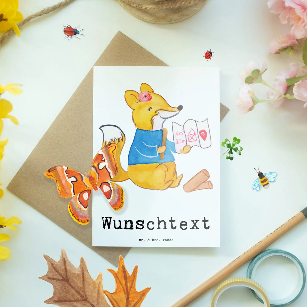 Personalised greetings card female architect Heart gift, gift idea, best, farewell gift, passing exam, anniversary, retirement, promotion, job start, sayings, funny, profession