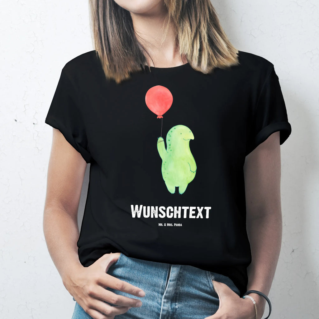 Rozmiar L Personalizowana koszulka żółw balon T-Shirt mit Namen, T-Shirt Personalisiert, T-Shirt mit Aufruck, Bedrucken, Wunschtext, Schildkröte, Mutausbruch, Motivation, Motivationsspruch, Schildkröten