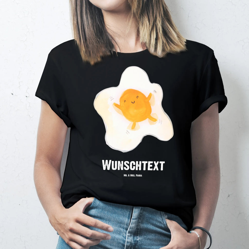 Rozmiar L Personalizowana koszulka jajko sadzone jajko Bedrucken, T-Shirt Personalisiert, T-Shirt mit Aufruck, Wunschtext, T-Shirt mit Namen, Lustige Sprüche, Gute Laune, Tiere, Tiermotive, Liebe, Glücklich, Spiegelei, Tag, Ei, Schön
