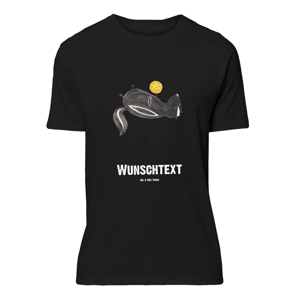 Personalised T-Shirt skunk ball T-Shirt mit Namen, T-Shirt Personalisiert, T-Shirt mit Aufruck, Wunschtext, Bedrucken, Stinktier, Skunk, Stinki, Weisheit, Verspielt, Raubtier, Wildtier, Stinker