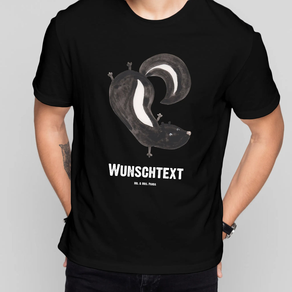 Personalised T-Shirt skunk handstand Bedrucken, T-Shirt mit Namen, T-Shirt mit Aufruck, T-Shirt Personalisiert, Wunschtext, Stinktier, Skunk, Verpielt, Wildtier, Stinker, Stinki, Kind, Spielplatz, Raubtier