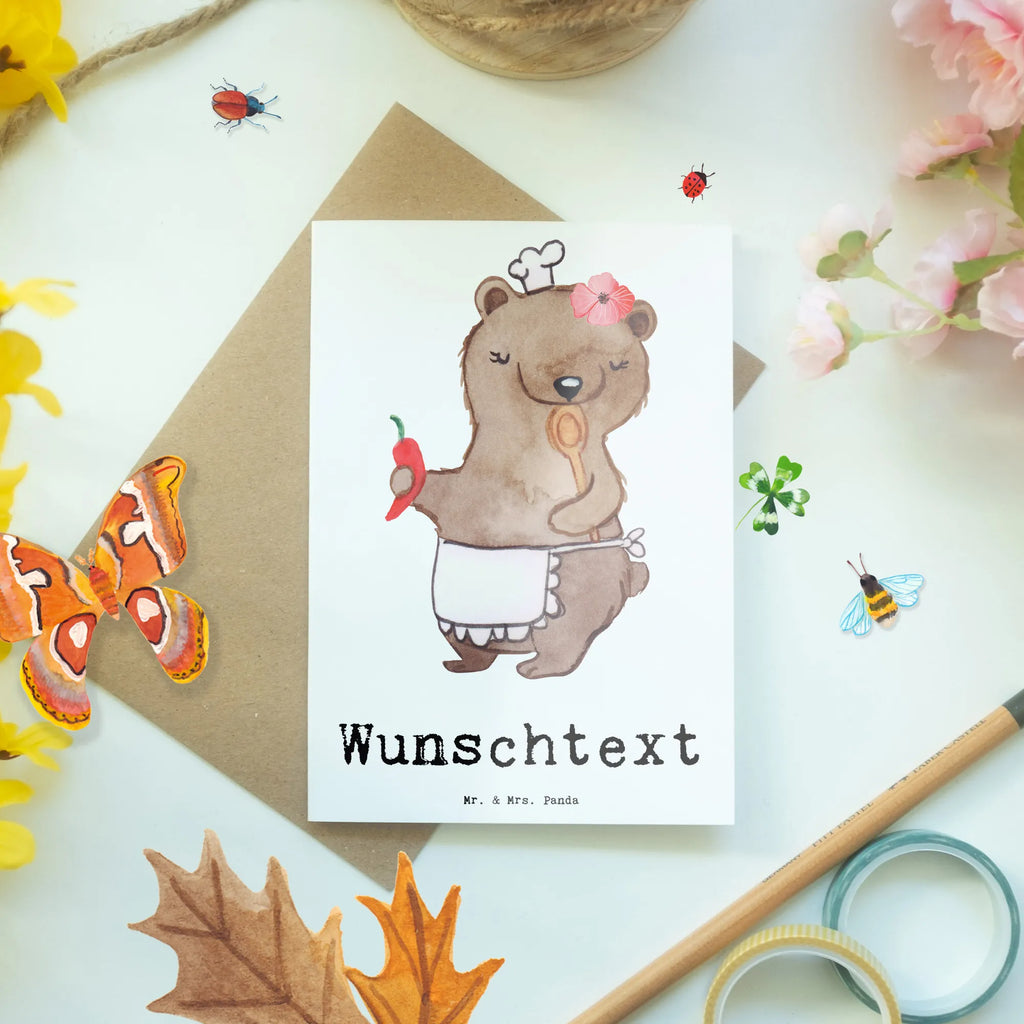 Personalised greetings card Chef Heart gift, gift idea, best, farewell gift, passing exam, anniversary, retirement, promotion, job start, sayings, funny, profession