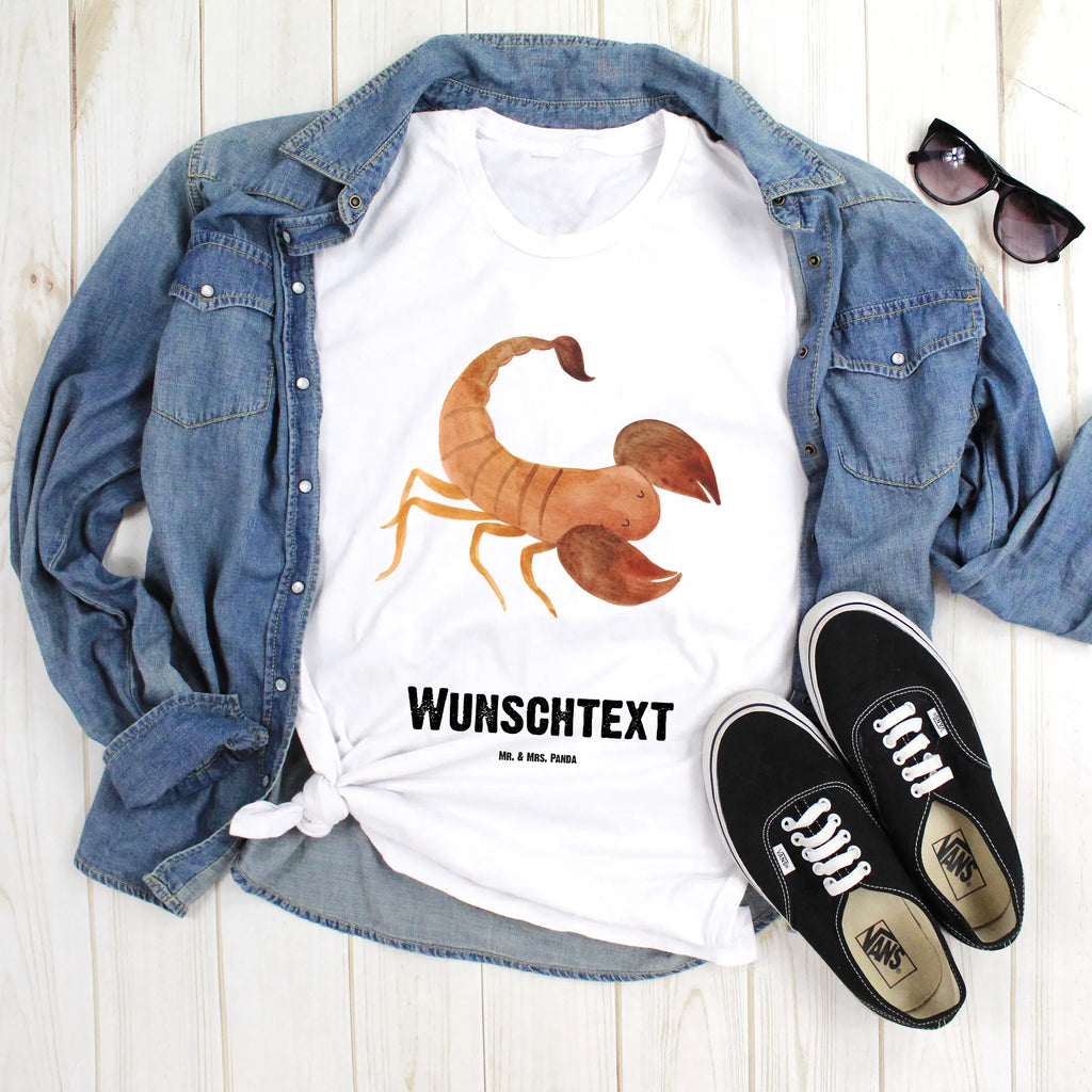 Rozmiar L Personalizowana koszulka znak zodiaku Skorpion T-Shirt mit Aufruck, T-Shirt mit Namen, Wunschtext, Bedrucken, T-Shirt Personalisiert, Tierkreiszeichen, Horoskop, Astrologie, Aszendent, Sternzeichen, Skorpion Sternzeichen, Skorpione, Geschenk Oktober, Geburtstag Oktober, Skorpion Geschenk, Geschenk November, Geburtstag November