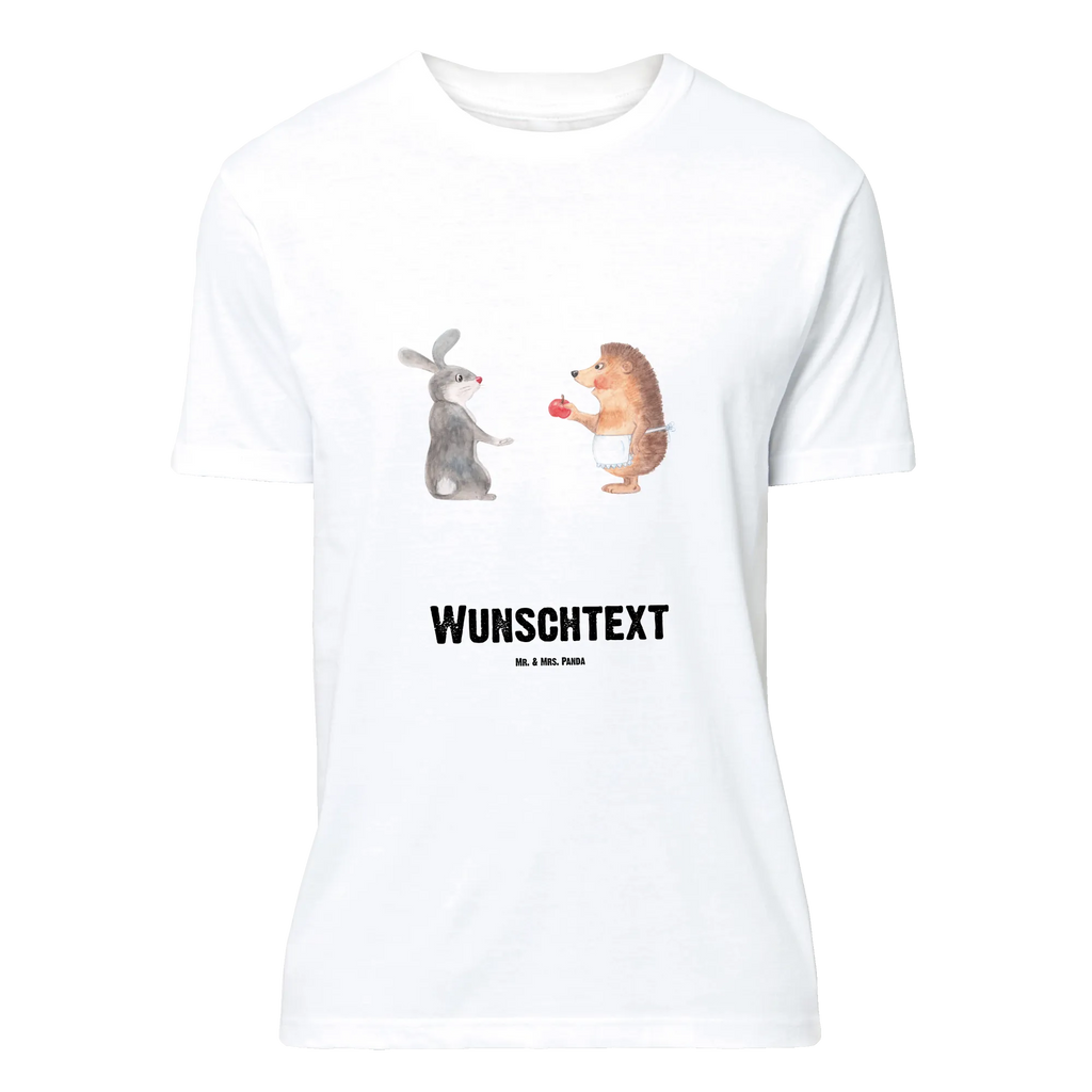 Personalised T-Shirt Hare Hedgehog Bedrucken, T-Shirt Personalisiert, T-Shirt mit Namen, T-Shirt mit Aufruck, Wunschtext, Tiere, Gute Laune, Tiermotive, Lustige Sprüche, Spruch Romantisch, Herzschmerz, Igel, Trösten, Liebe Spruch, Hase, Igel und Hase, Trennungsschmerz, Liebeskummer Geschenk