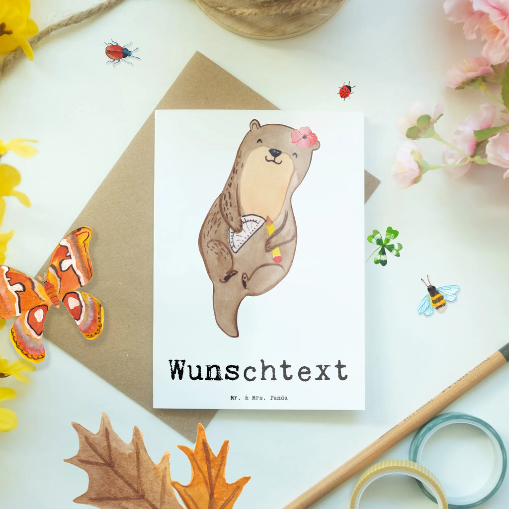 Personalised greetings card Draftsperson heart gift, gift idea, best, farewell gift, passing exam, anniversary, retirement, promotion, job start, sayings, funny, profession