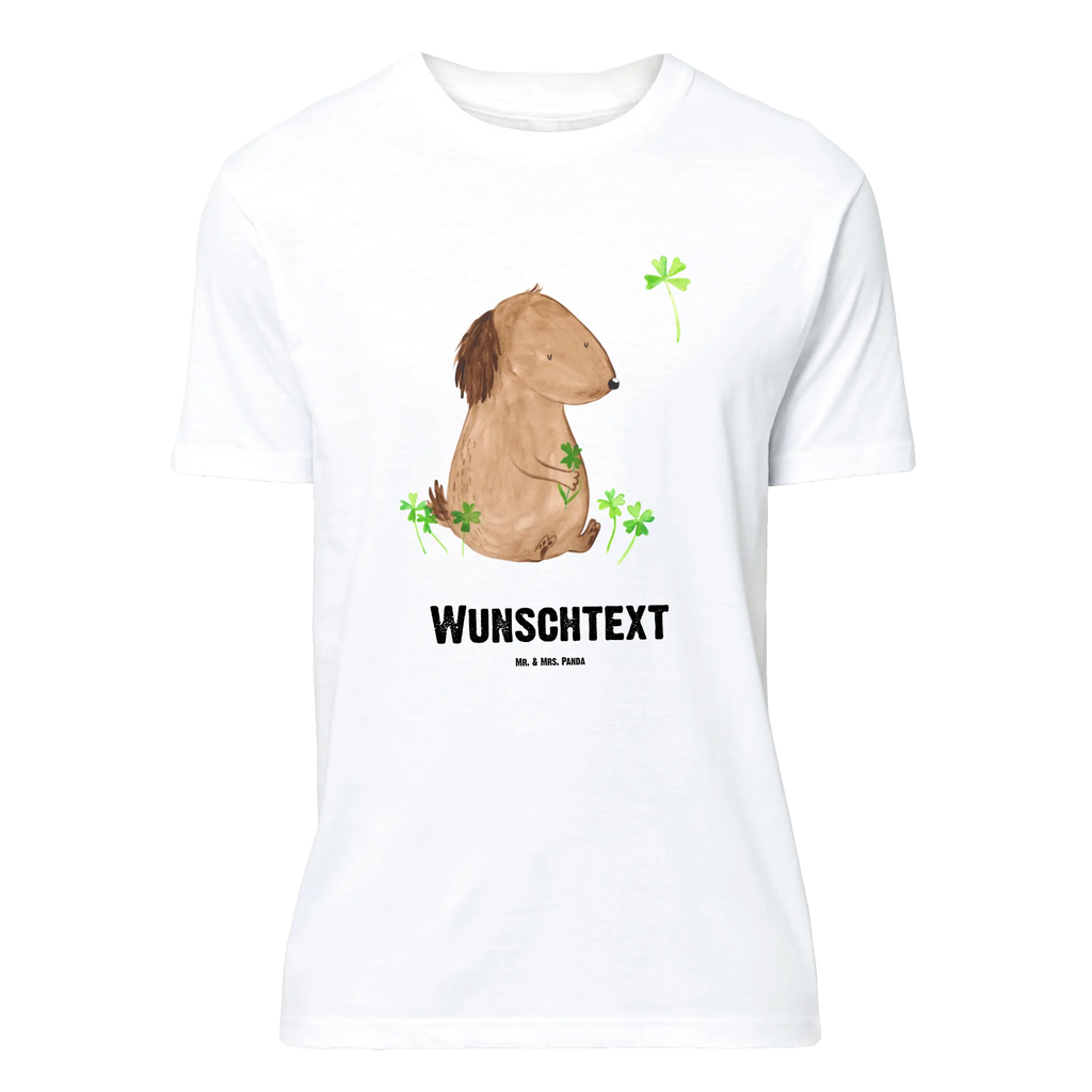 Rozmiar L Personalizowana koszulka pies koniczyna T-Shirt mit Namen, T-Shirt mit Aufruck, Männer, Frauen, Wunschtext, Bedrucken, T-Shirt Personalisiert, Hundemotiv, Hund, Haustier, Tierliebhaber, Sprüche, Hunderasse, Hundebesitzer, Glück, Glücksbringer, Neuanfang, Tagträume, Kleeblatt, Motivation, Geschenk, Selbstliebe, Achtsamkeit