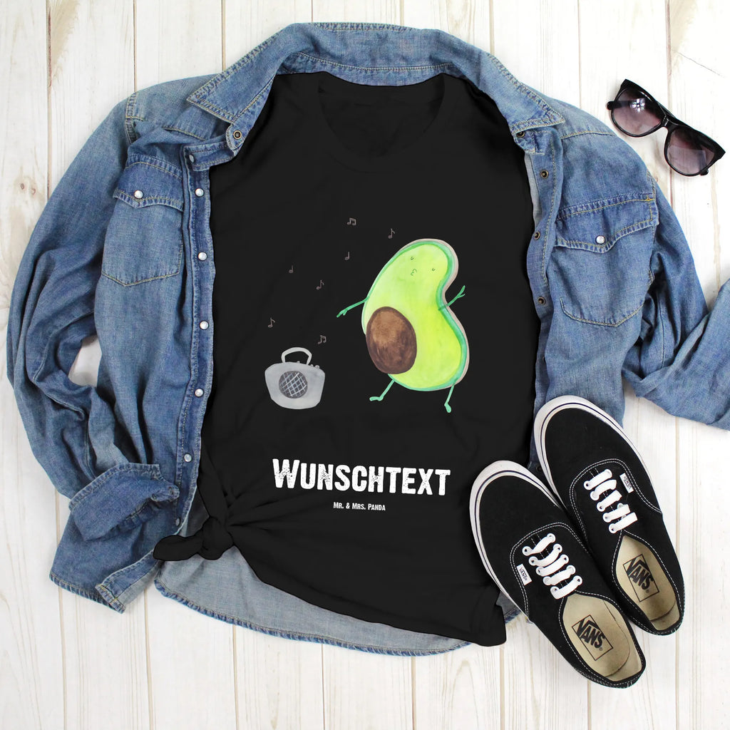 Rozmiar L Personalizowana koszulka Awokado tańczyć T-Shirt mit Namen, Bedrucken, Wunschtext, T-Shirt mit Aufruck, T-Shirt Personalisiert, Veggie, Vegan, Avocado, Gesund